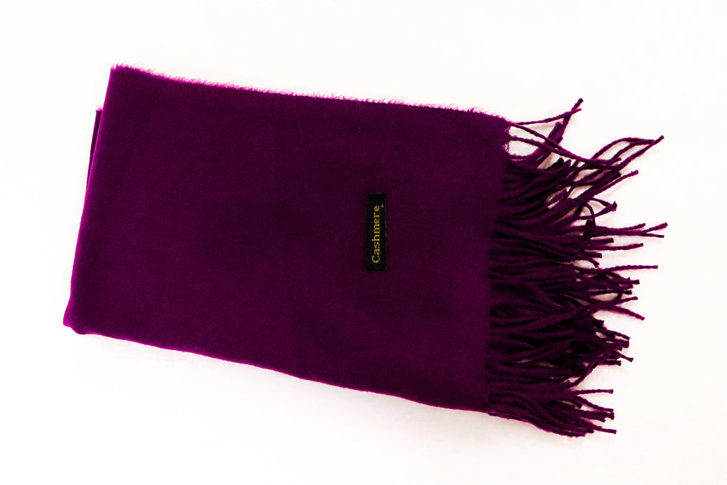 Bufanda cashmere minimalista