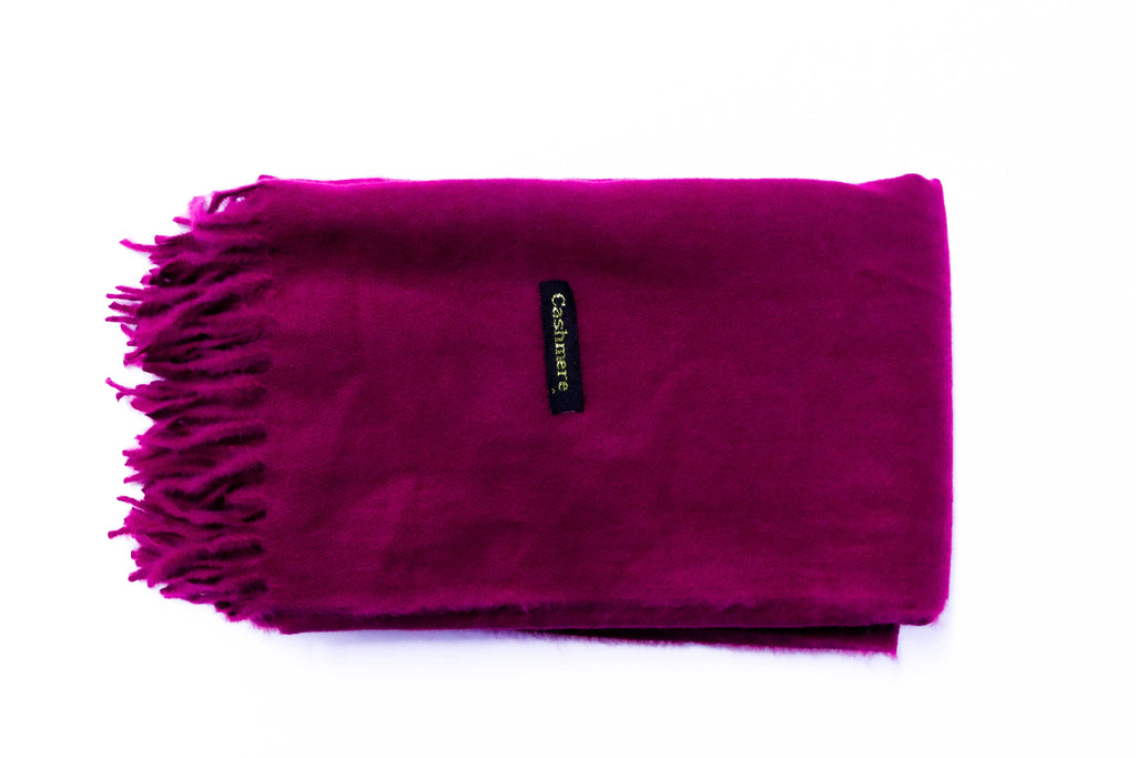 Bufanda cashmere minimalista