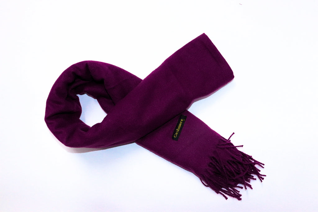 Bufanda cashmere minimalista