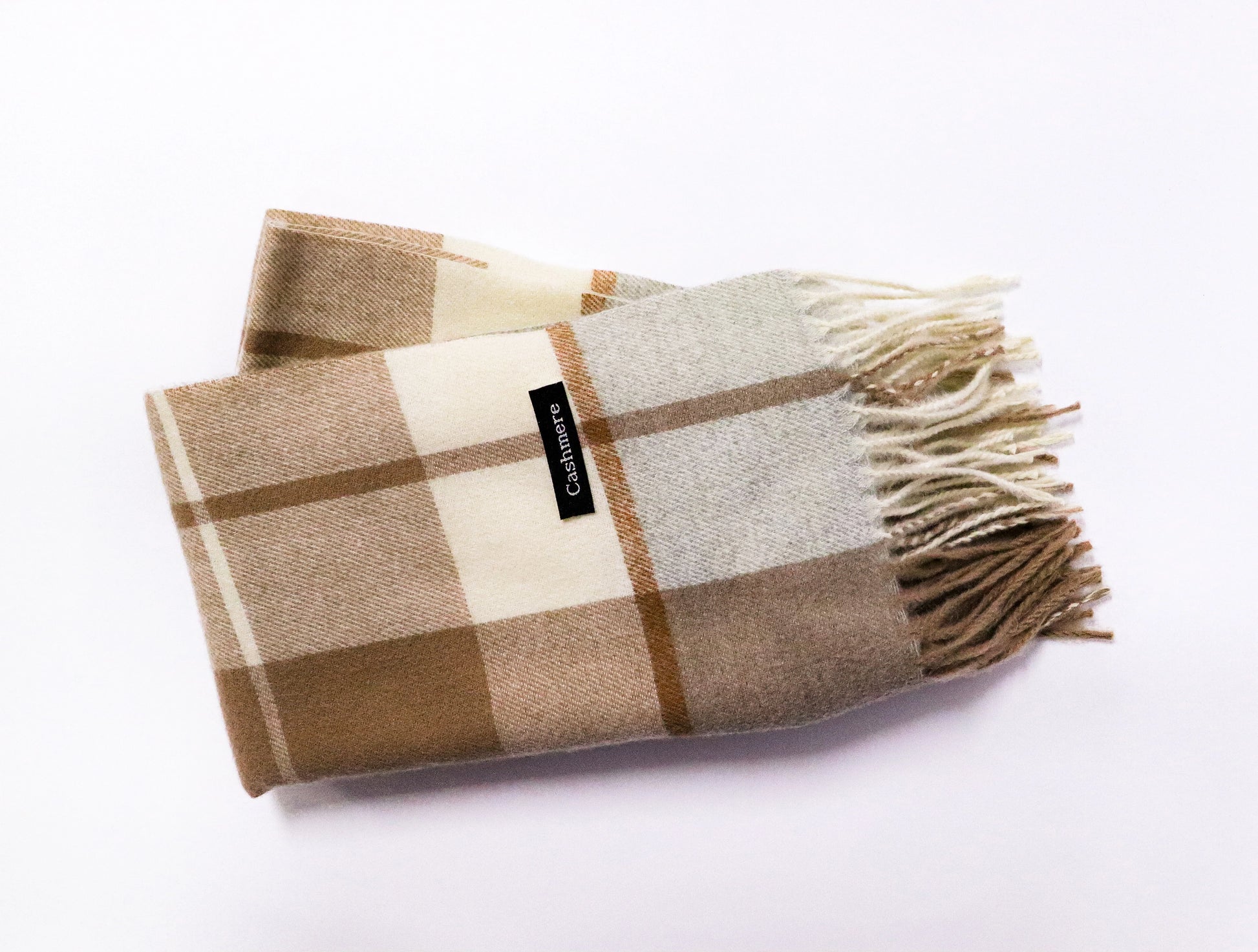 Bufanda cashmere cuadros