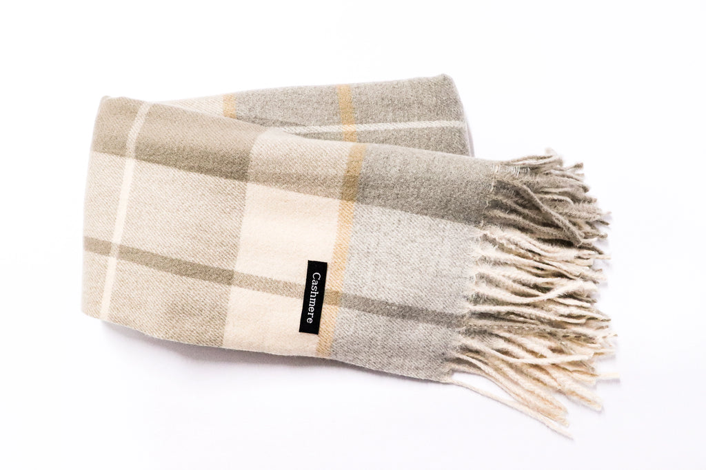 Bufanda cashmere cuadros