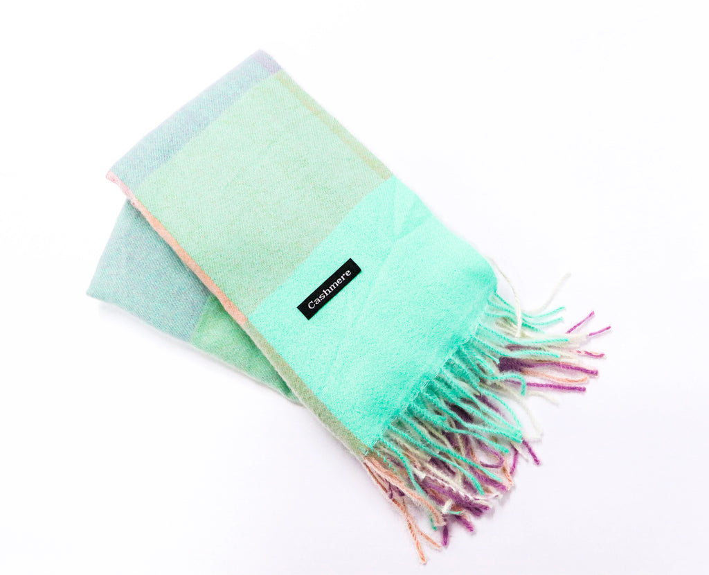 Bufanda cashmere cuadros