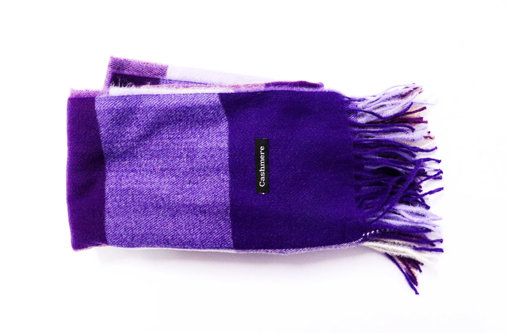 Bufanda cashmere cuadros