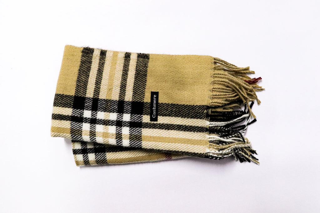 Bufanda cashmere cuadros