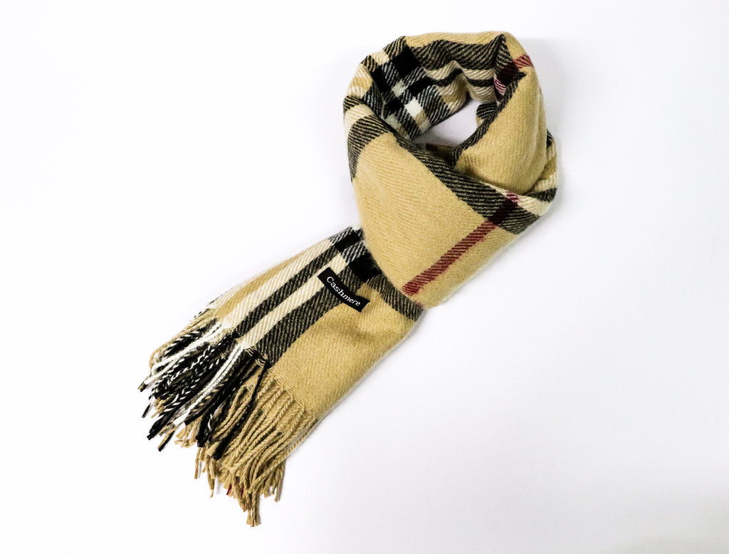 Bufanda cashmere cuadros