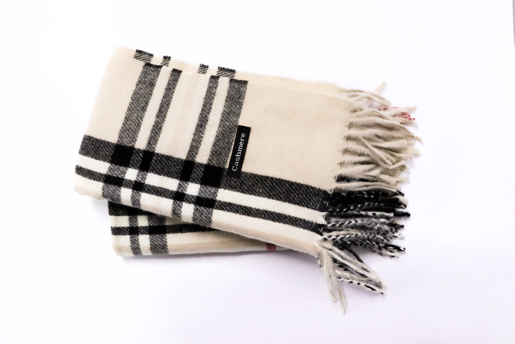 Bufanda cashmere cuadros