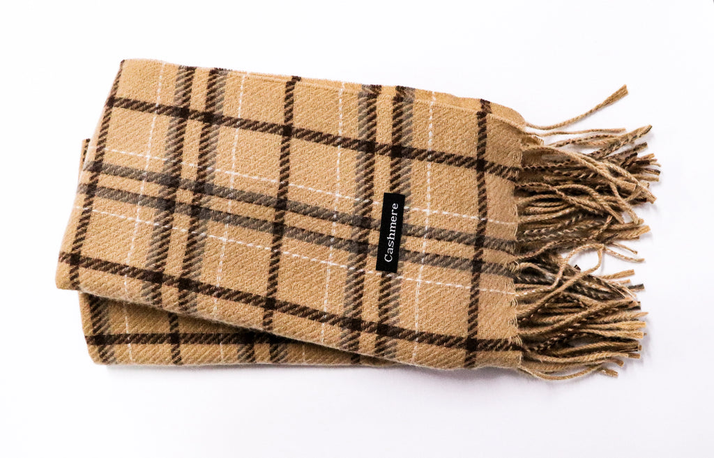 Bufanda cashmere cuadros