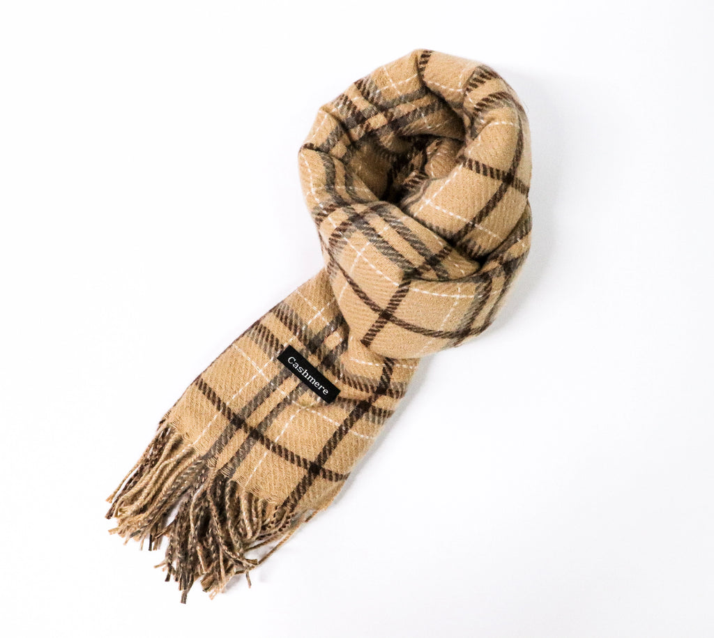Bufanda cashmere cuadros