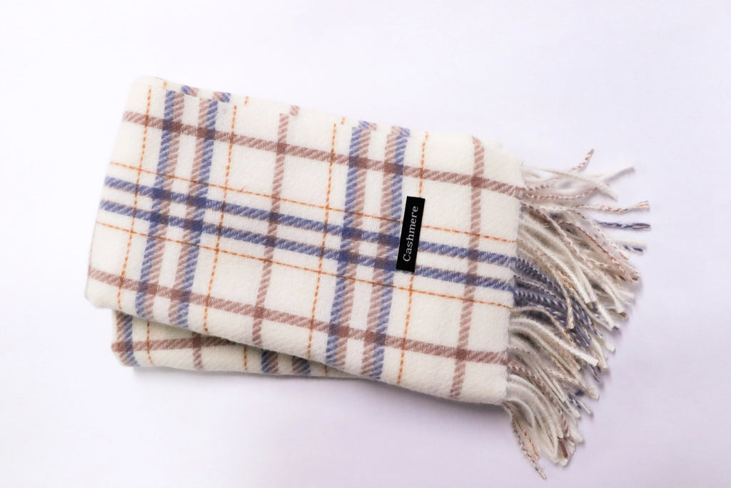 Bufanda cashmere cuadros