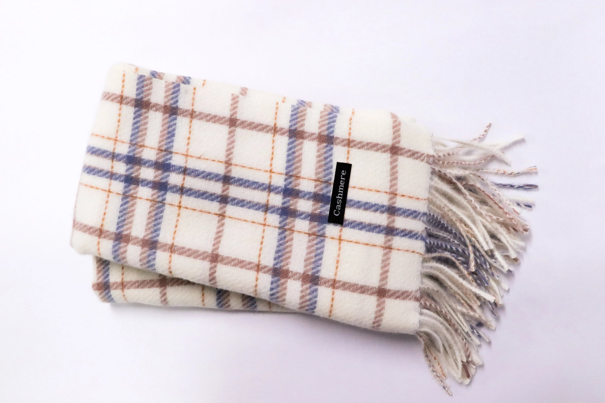 Bufanda cashmere cuadros