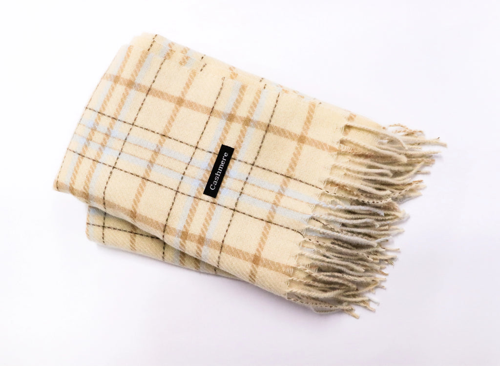 Bufanda cashmere cuadros