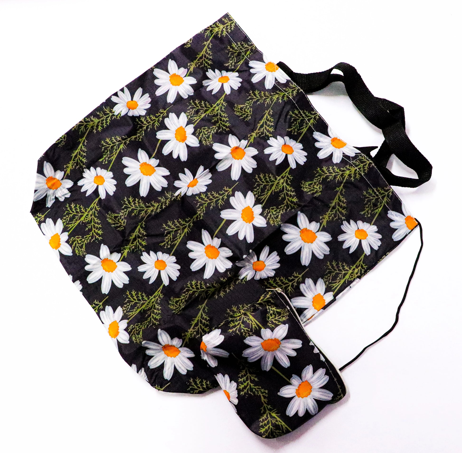 Bolsa plegable margarita negro