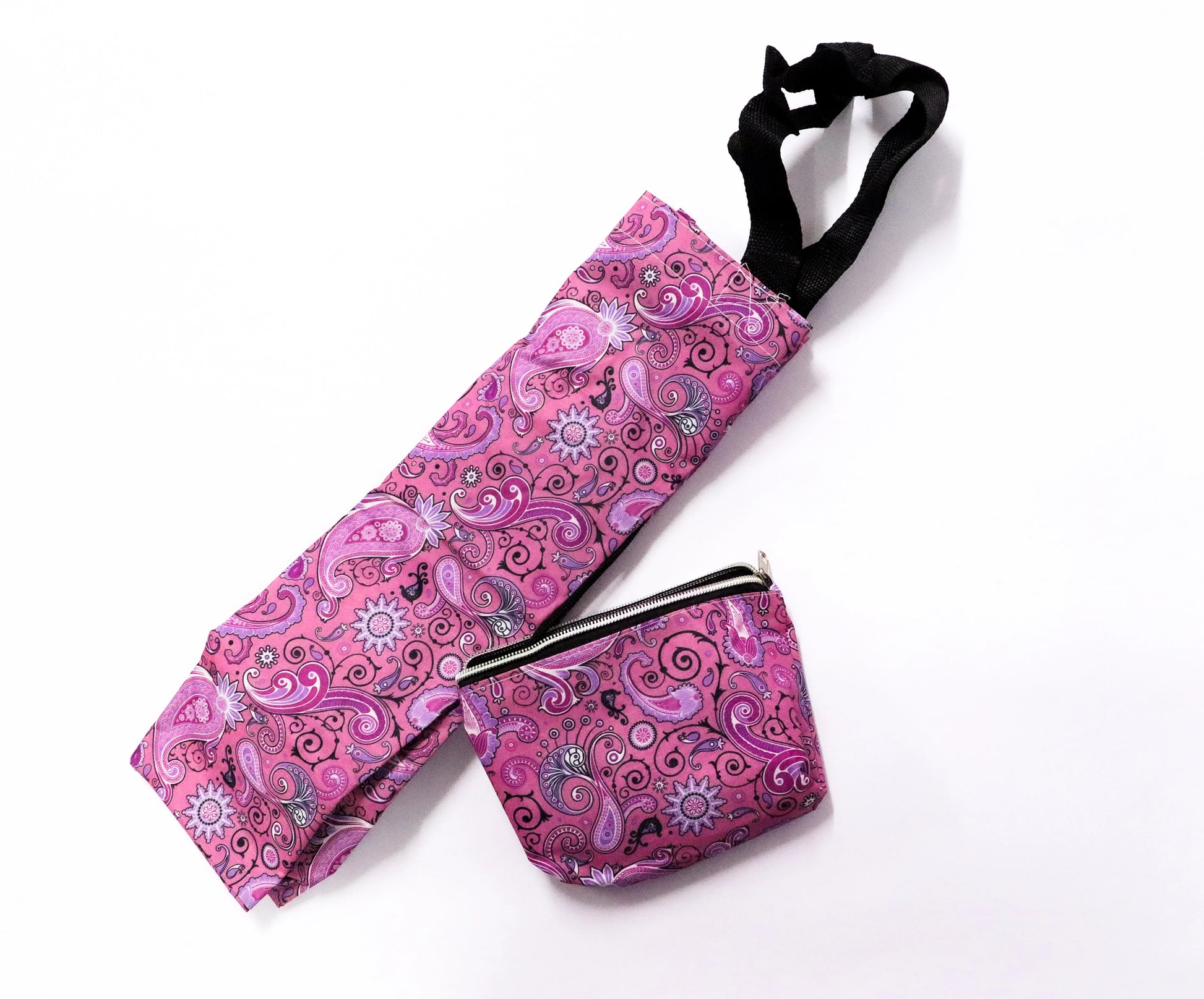 Bolsa plegable formas rosada