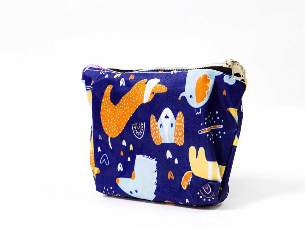 Bolsa plegable perros azul marino