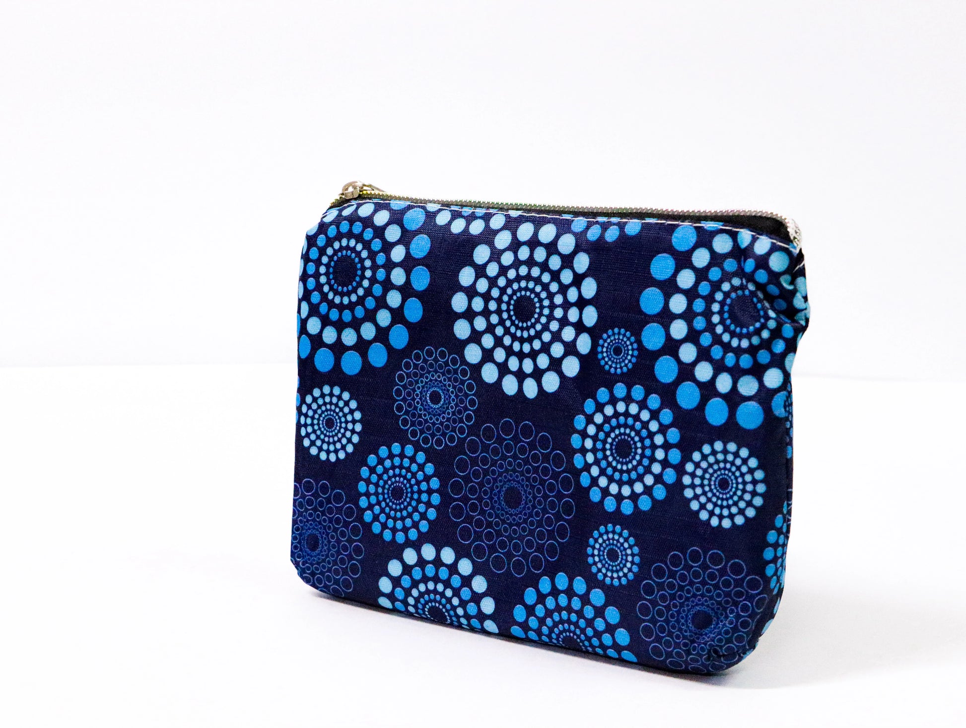 Bolsa plegable geométrico azul marino